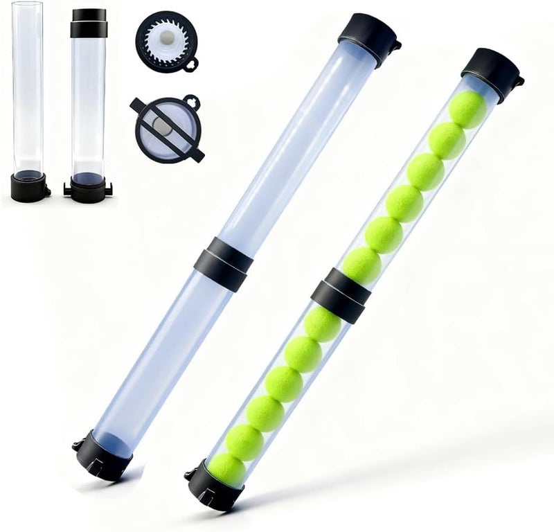 OLISDCCMY Pickleball Ball Retriever-Tennis Ball Retriever -Holds 15 Tennis Balls or 14 Pickleball | Detachable 2-Part Hopper Design (Clear)——No Balls Included. - Image 2
